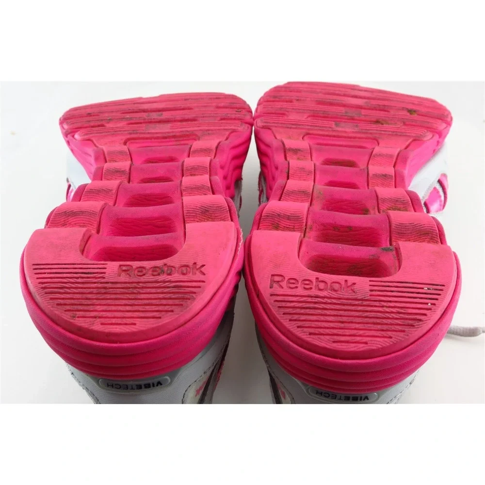 Reebok Girls' Running Shoes Size 7 Gray‎ Pink Synthetic Lightweight Comfort Fit